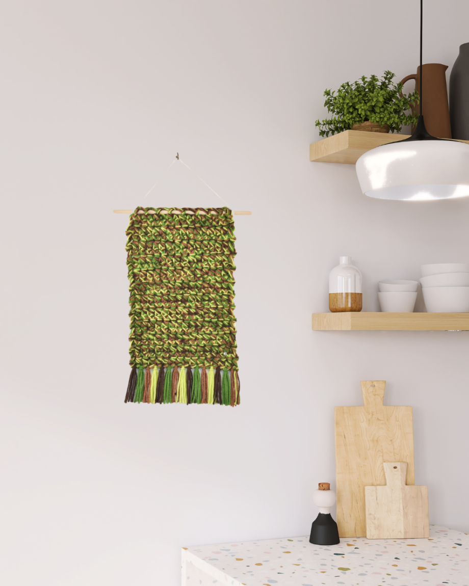 Camo Me Crazy Crochet Wall Art