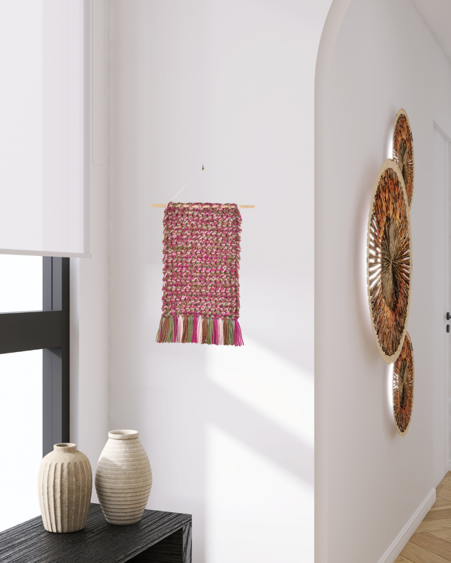 Tending the Garden Crochet Wall Art