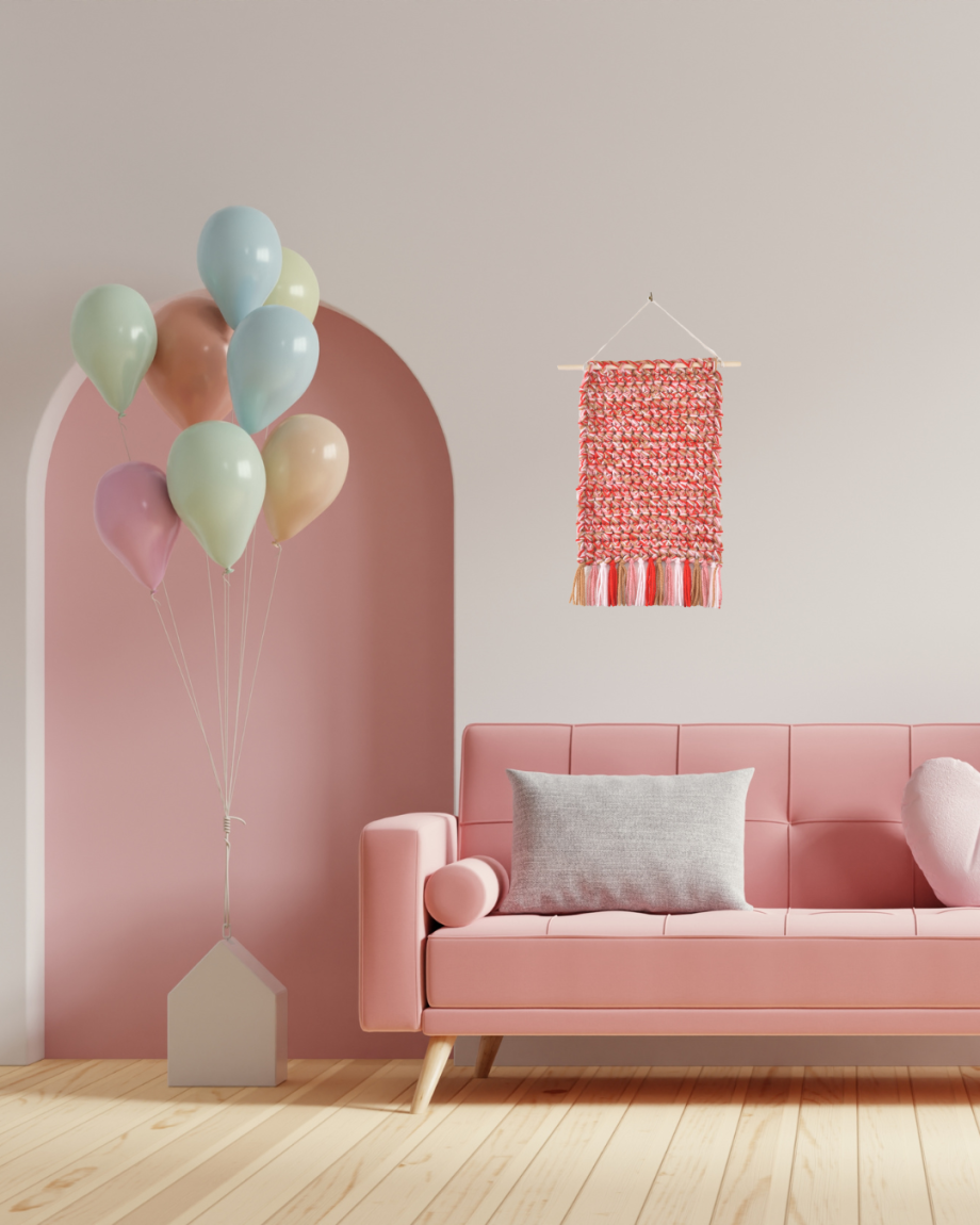 Strawberry Cheesecake Crochet Wall Art