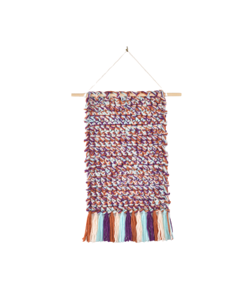 Greece Sunset Crochet Wall Art